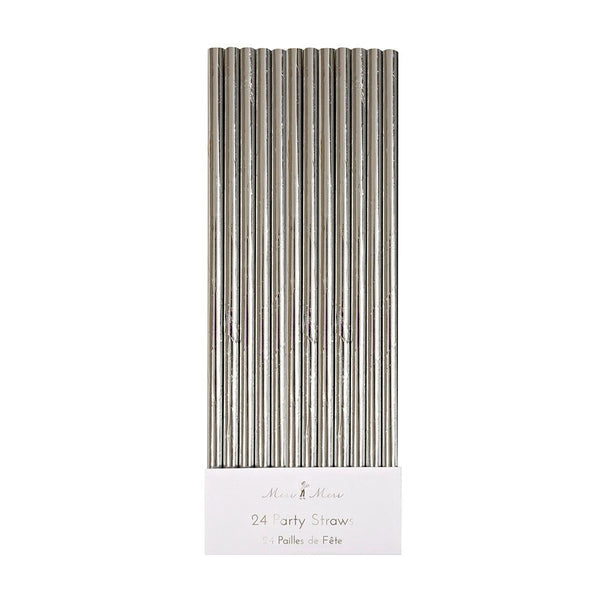 Silver Foil Party Straws - IMAGINE Party Supplies