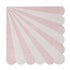 Dusty Pink Fan Stripe Napkins (large) - IMAGINE Party Supplies