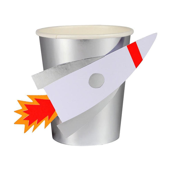 To The Moon Rocket Cups - IMAGINE Party Supplies